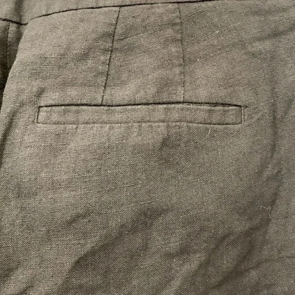 Women’s Talbots Windsor Straight leg Linen Pants Size 6 Black EUC - Picture 8 of 10
